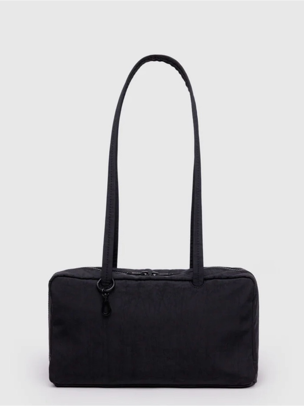 Y2K Black Baggu  Shoulder Bag - nylon bowler bag